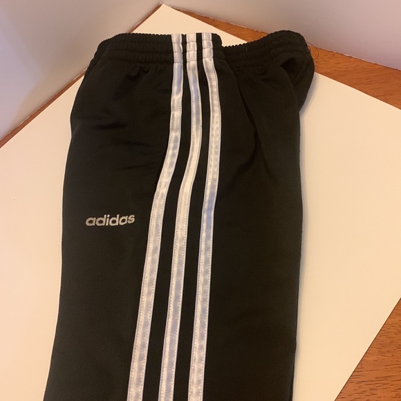 Adidas black tracksuit jacket jogger pant set size 5. In good condition. - Picture 6 of 13